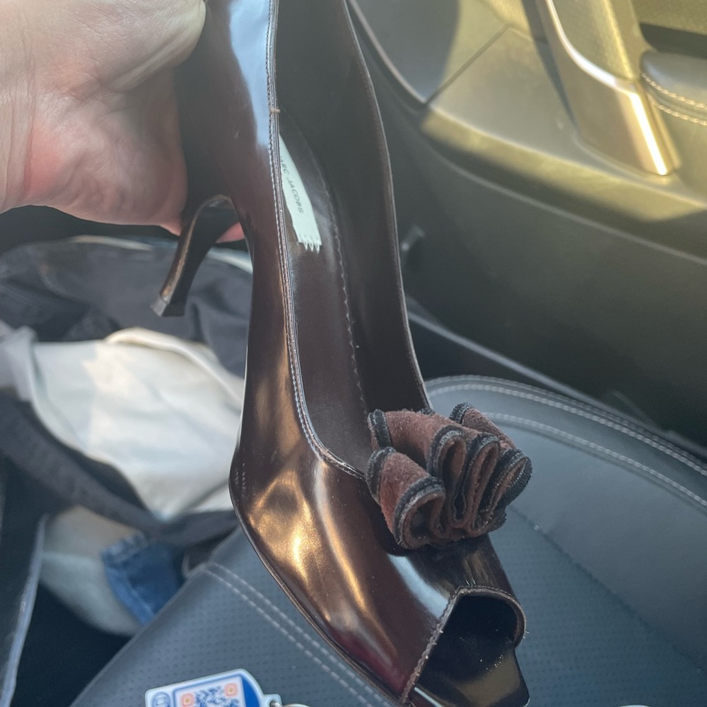 Marc Jacobs vintage leather kitten heels y2k 7.5, EUC / Bow,